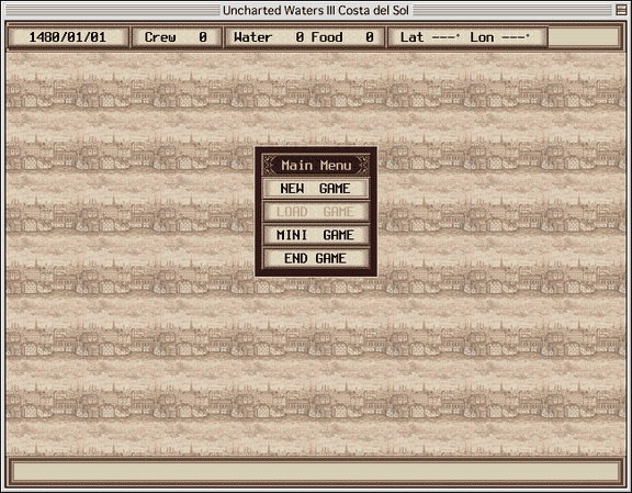 The main menu